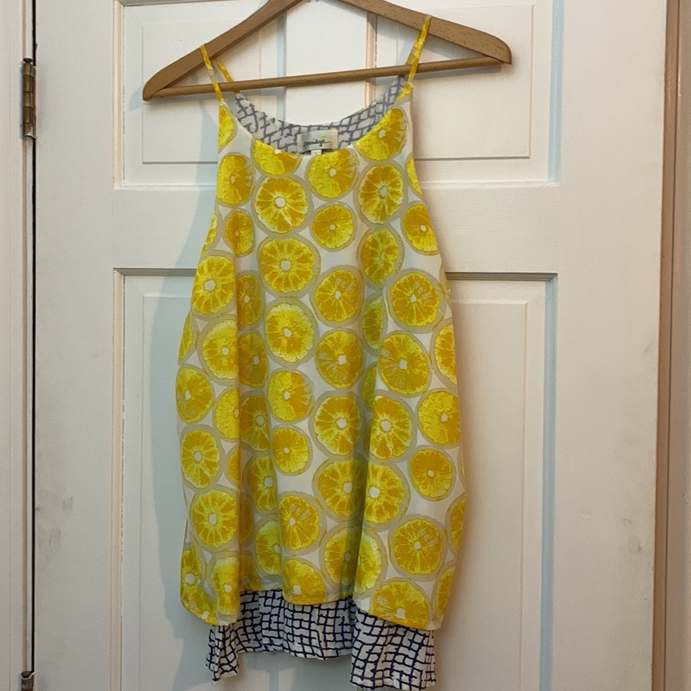 Anthropologie Lemon Top